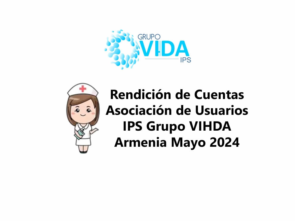 Video Rendición De Cuentas Asociación De Usuarios IPS Grupo VIHDA Armenia Mayo 2024